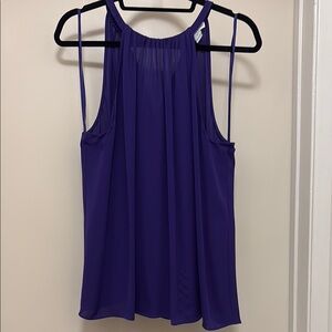 Diane Von Furstenberg Elegant Purple Sleeveless Halter Top